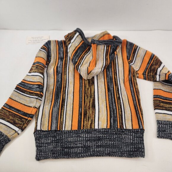 Vintage Hooded Sweater Striped Woodward's Kids Size 6X NWT NEW - Picture 7 of 12